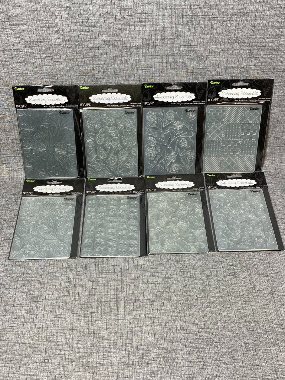 Darice New Embossing Folders Lot of 8 Folders